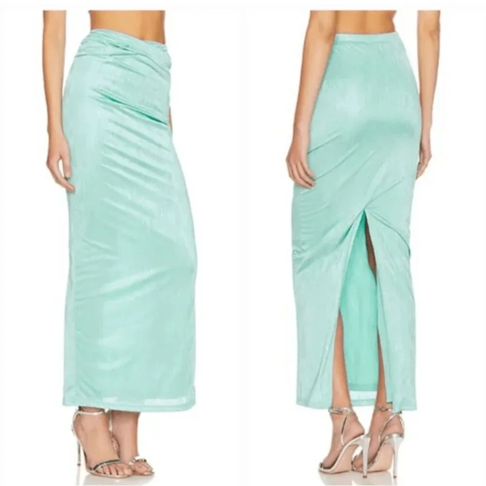 NWT Superdown matching set turquoise nwt Joana Maxi Skirt Set size s blue